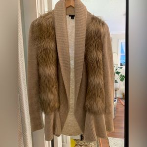 Ann Taylor Sweater with Fur